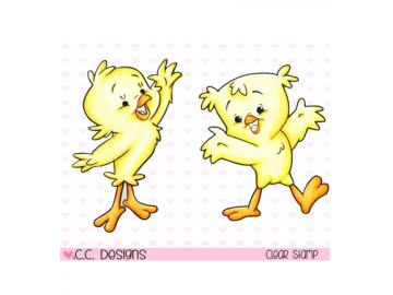 Stempelset CCDesign 'Chickies'