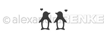 Stanzschablone Alexandra Renke - Pinguin Paar