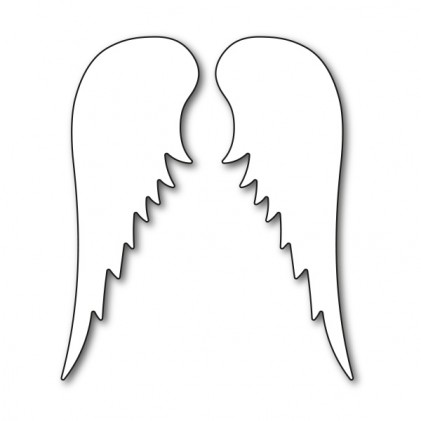 Stanzschablone Karten-Kunst - Angel Wings