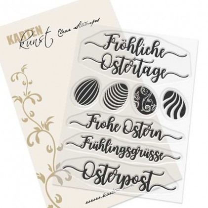 Stempel Karten-Kunst - Kalligraphie zu Ostern